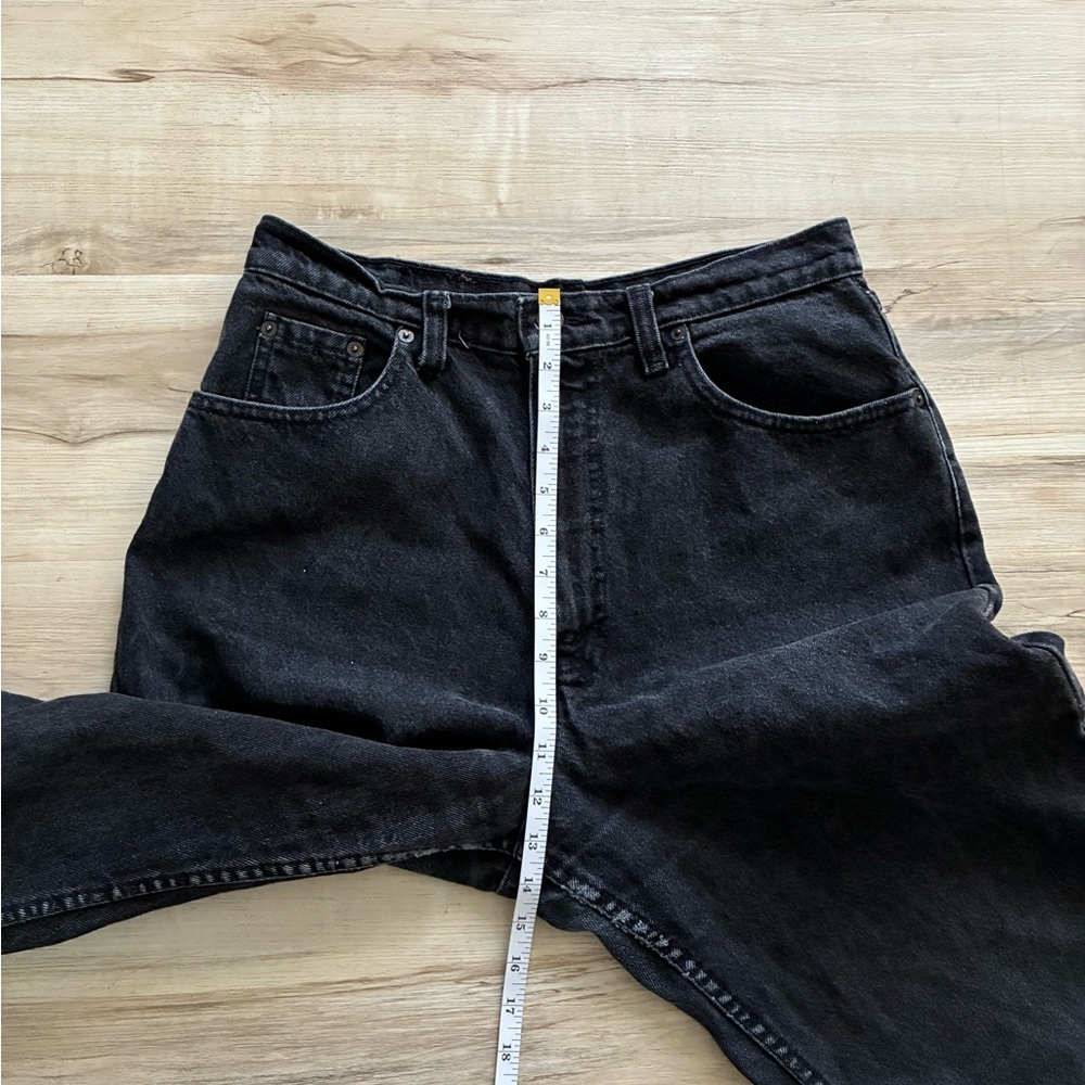 Levi’s High Waist Women's Black Straight Leg Jeans - Picture 9 of 12